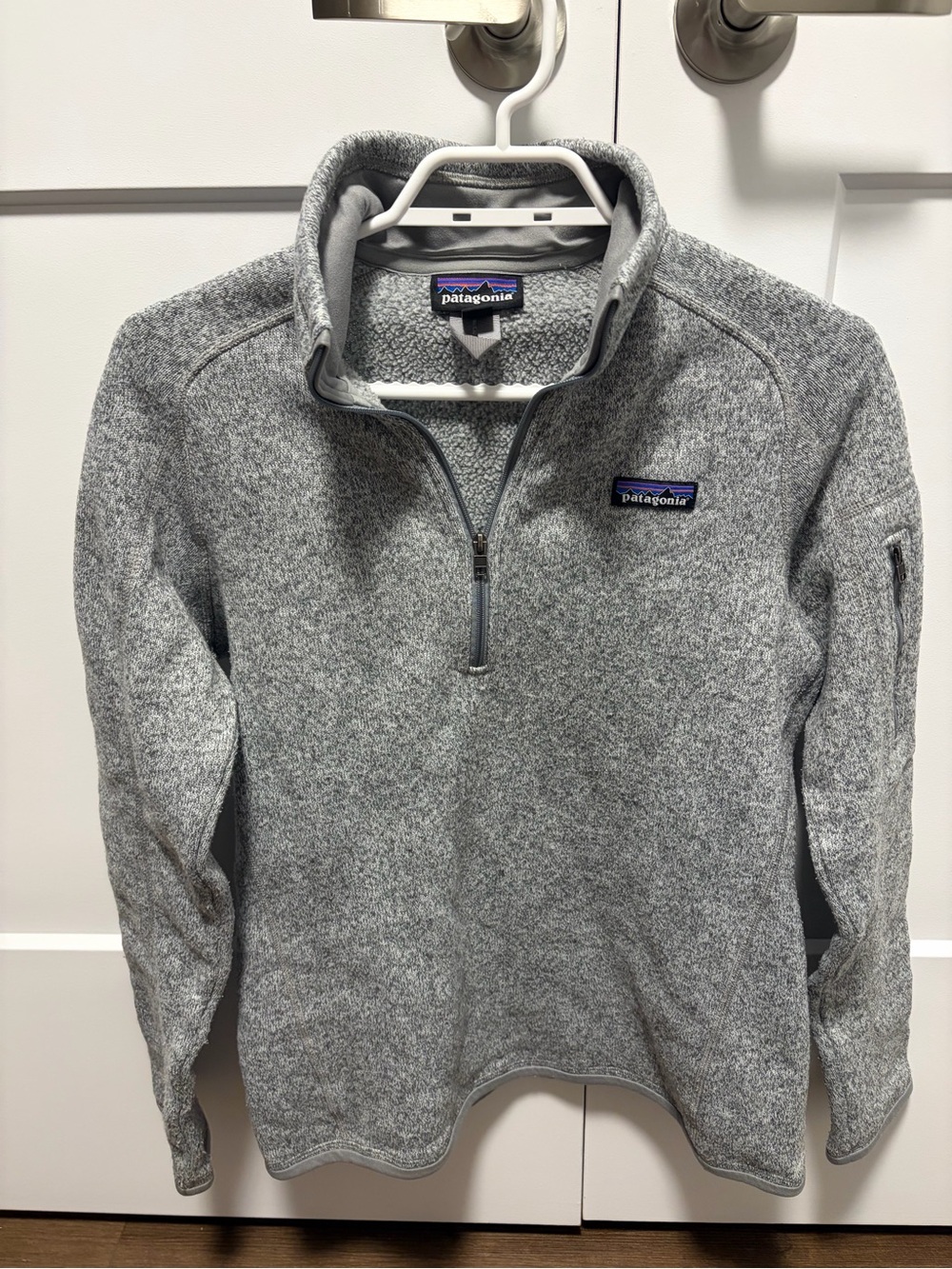 Patagonia Women’s Better Sweater 1/4 Zip Fleece Grey Size M